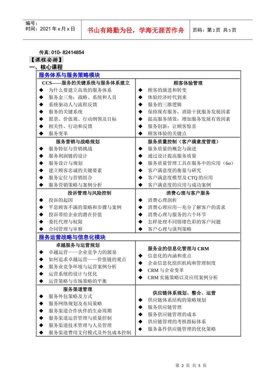 实战型服务与运营总监国际研修班(六期)_第2页