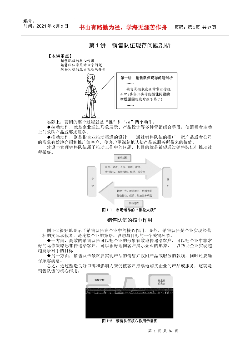 【销售宝典销售队伍现存问题剖析】_第1页