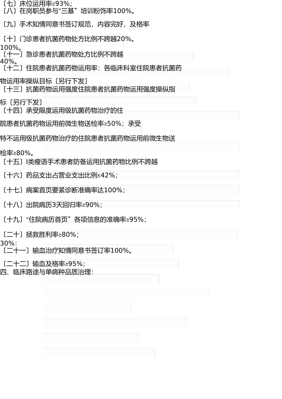 医院医疗质量与安全控制指标 _第2页