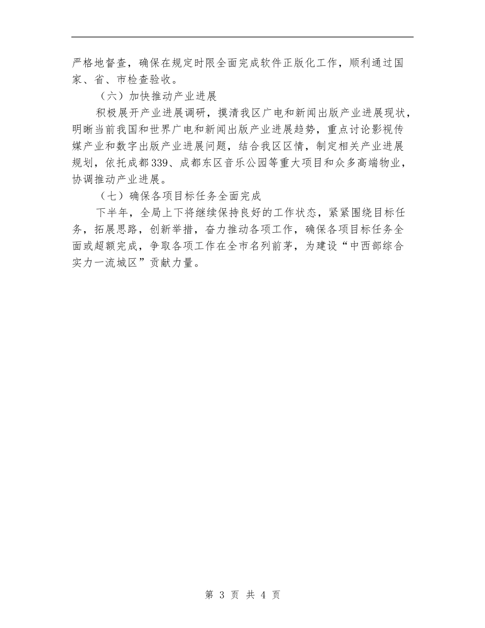 2024年下半年广播电视局工作计划_第3页