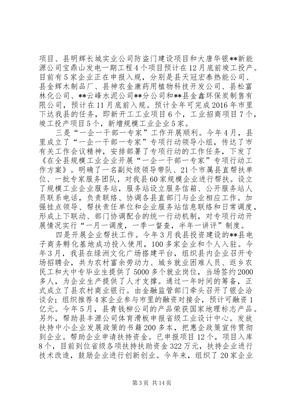 商务经信局XX年工作总结_第3页