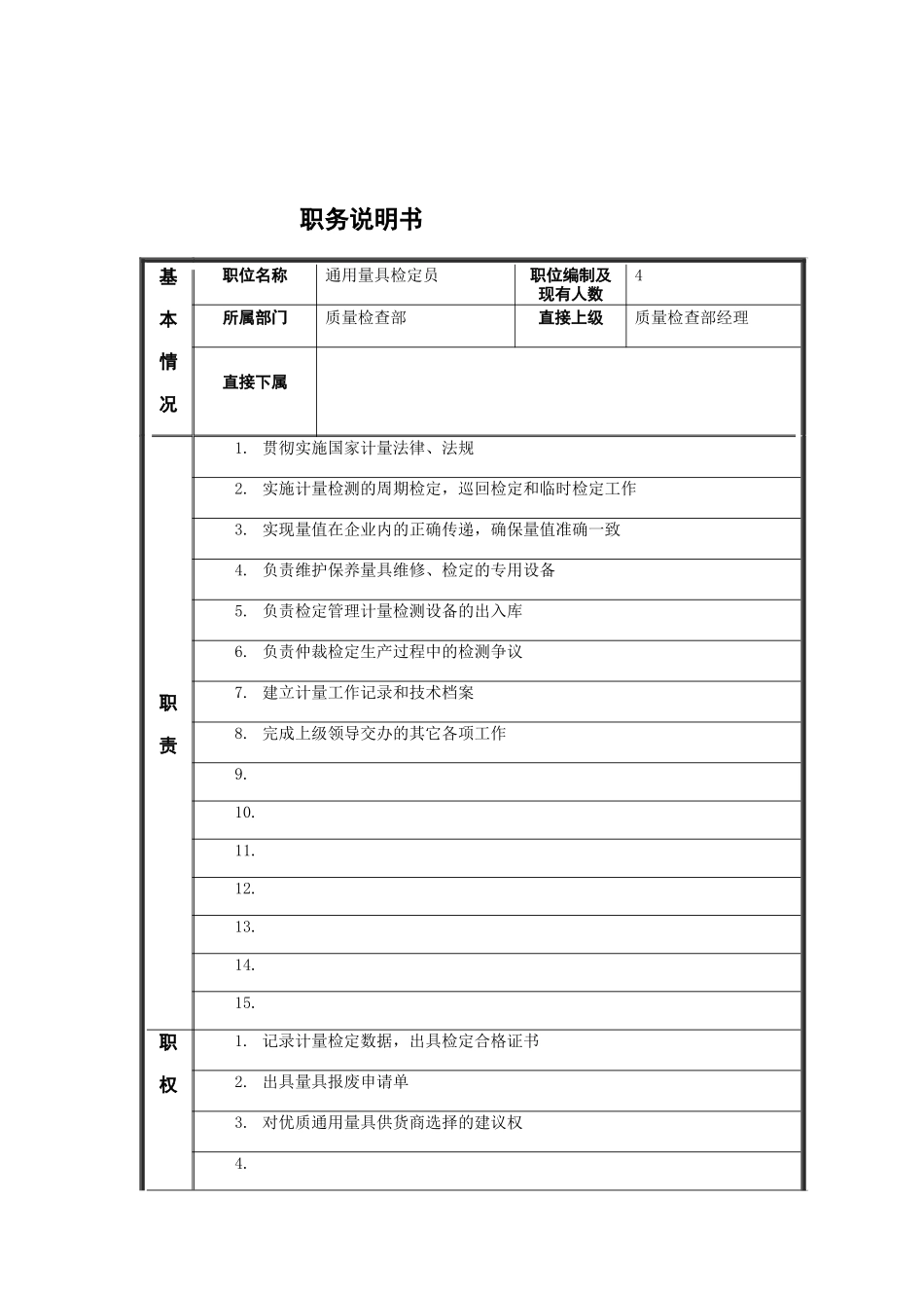 通用量具检定员岗位说明书_第1页