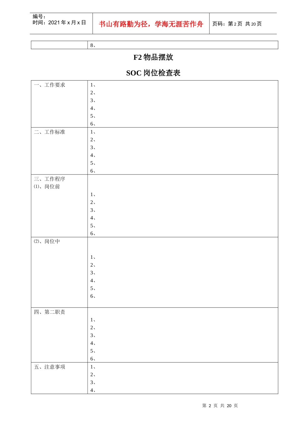 店面SOC岗位检查表_第2页
