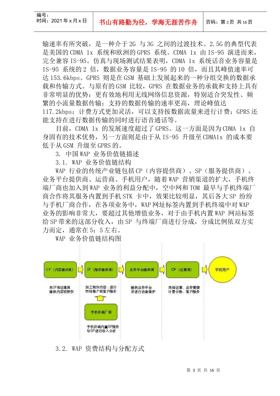 中国WAP市场研究报告_第3页
