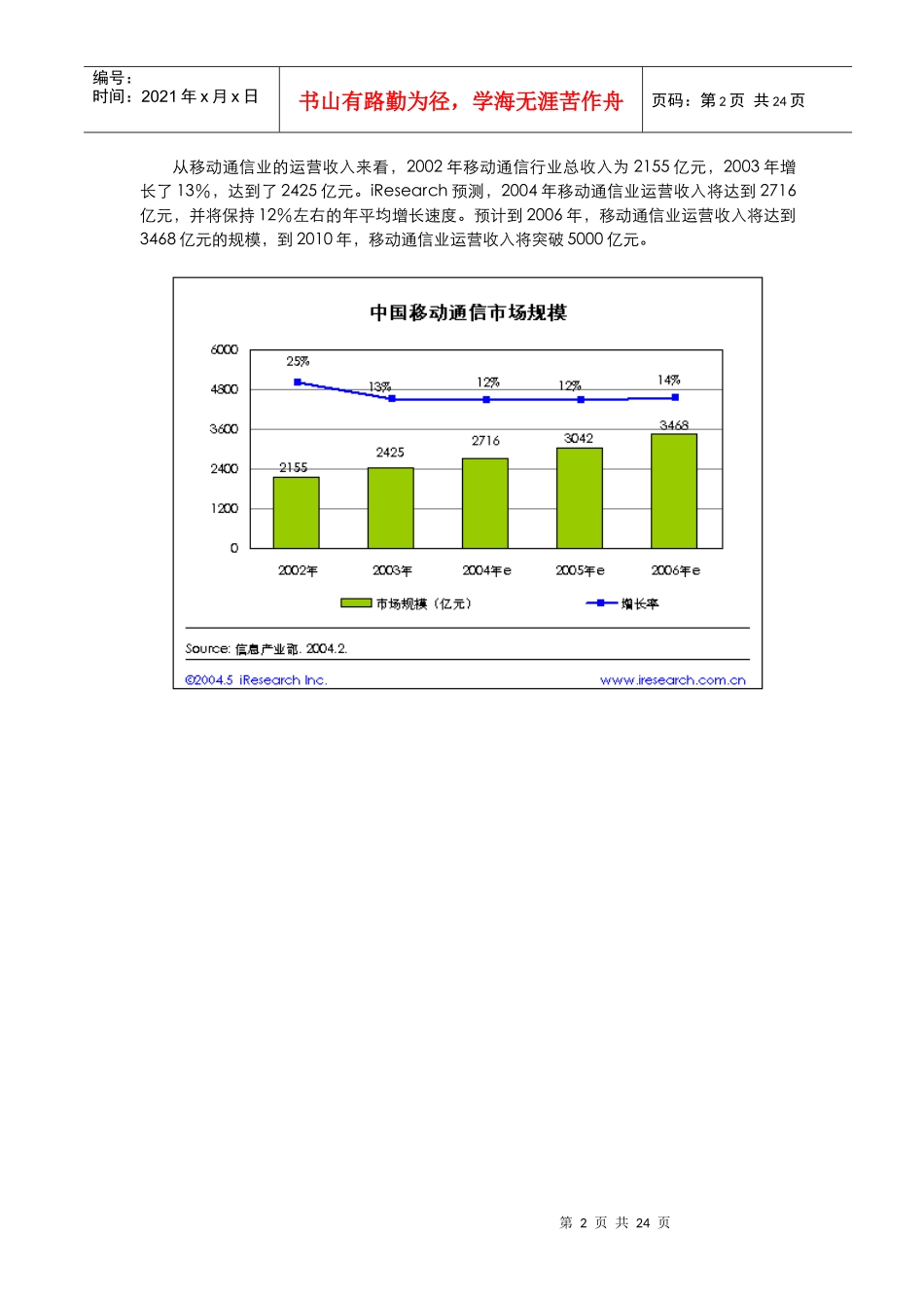 中国WAP市场研究报告(doc 24页)_第3页