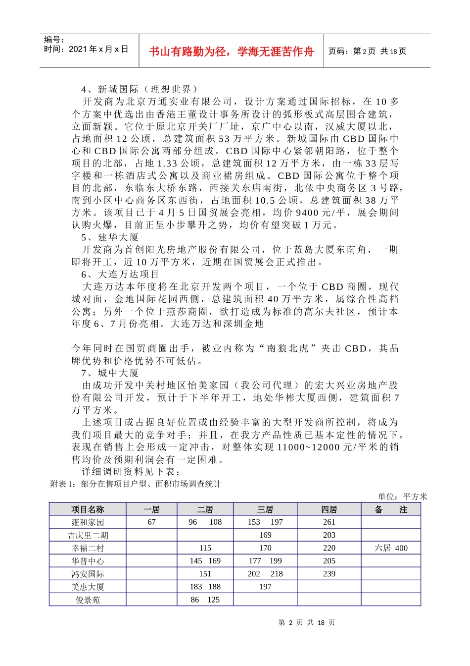 康堡花园项目营销策划建议书_第2页