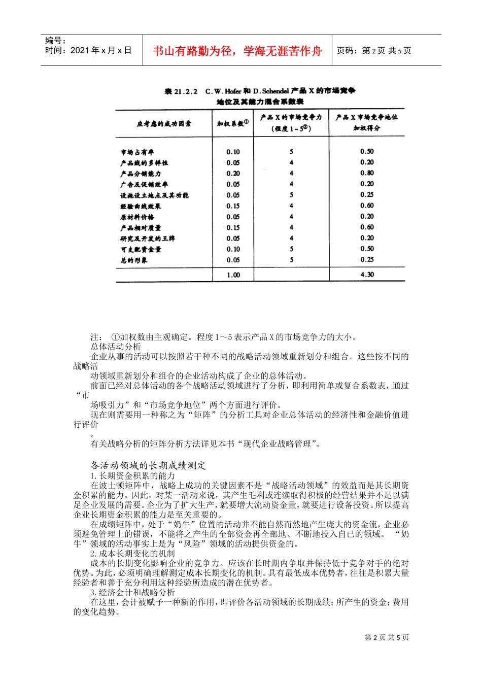 产品——市场战略分析(DOC5页)_第2页