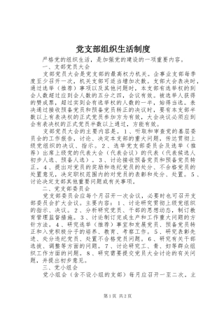 党支部组织生活规章制度  (2)