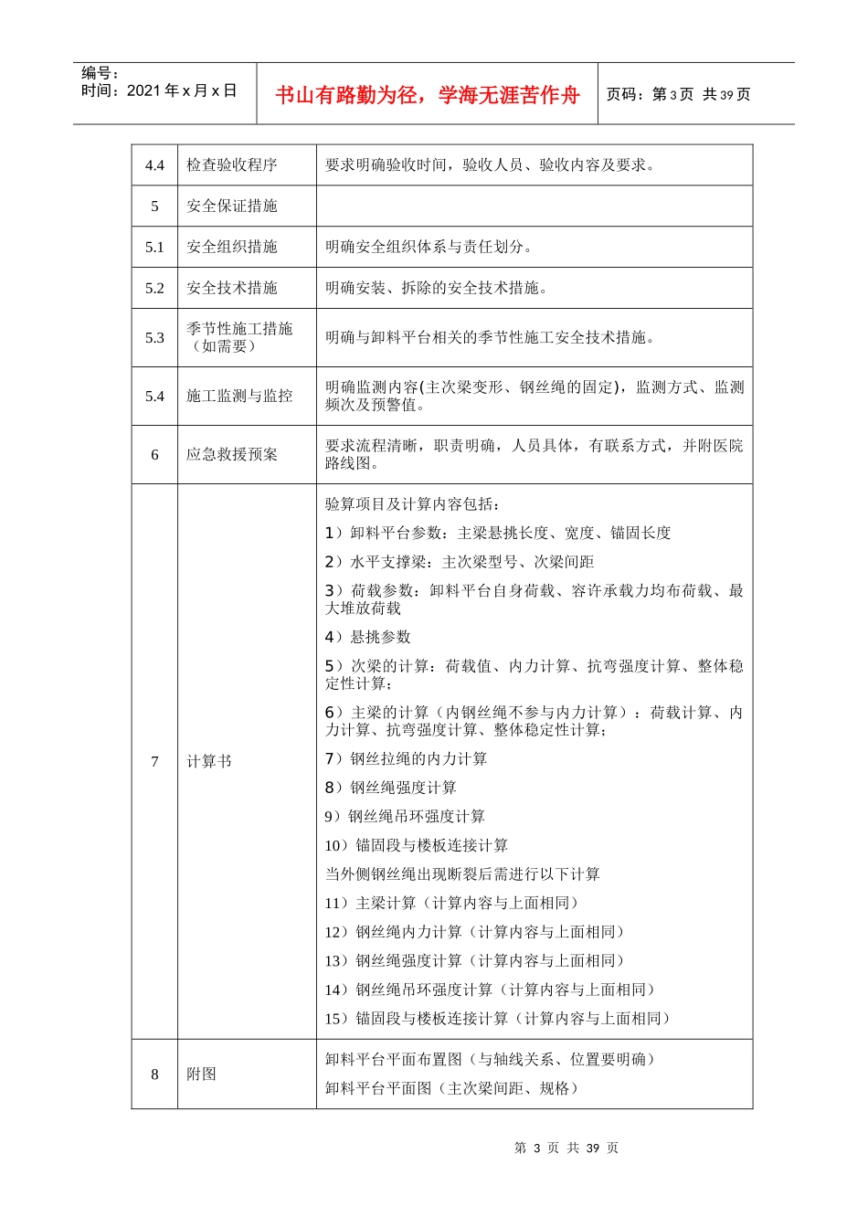 悬挑式卸料平台施工方案_第3页