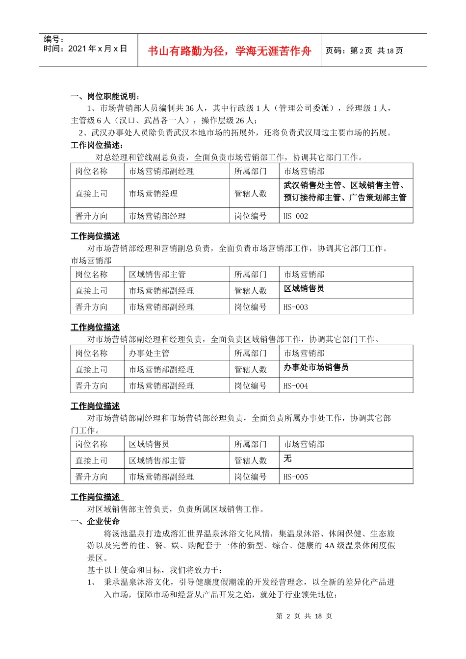 XXXXX旅游有限责任公司开业前市场营销部培训_第2页