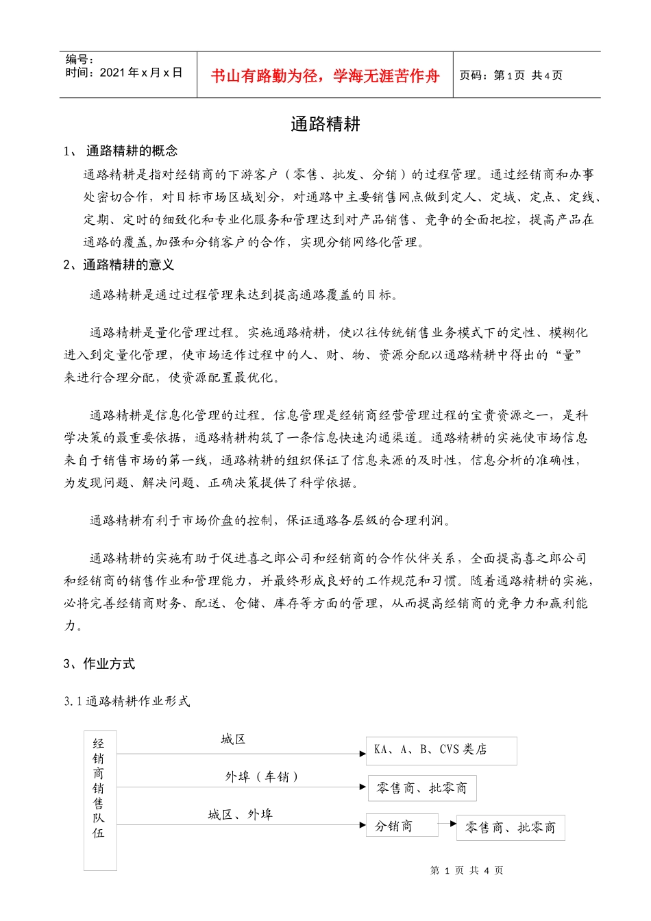 喜之郎经销商通路精耕细则_第1页