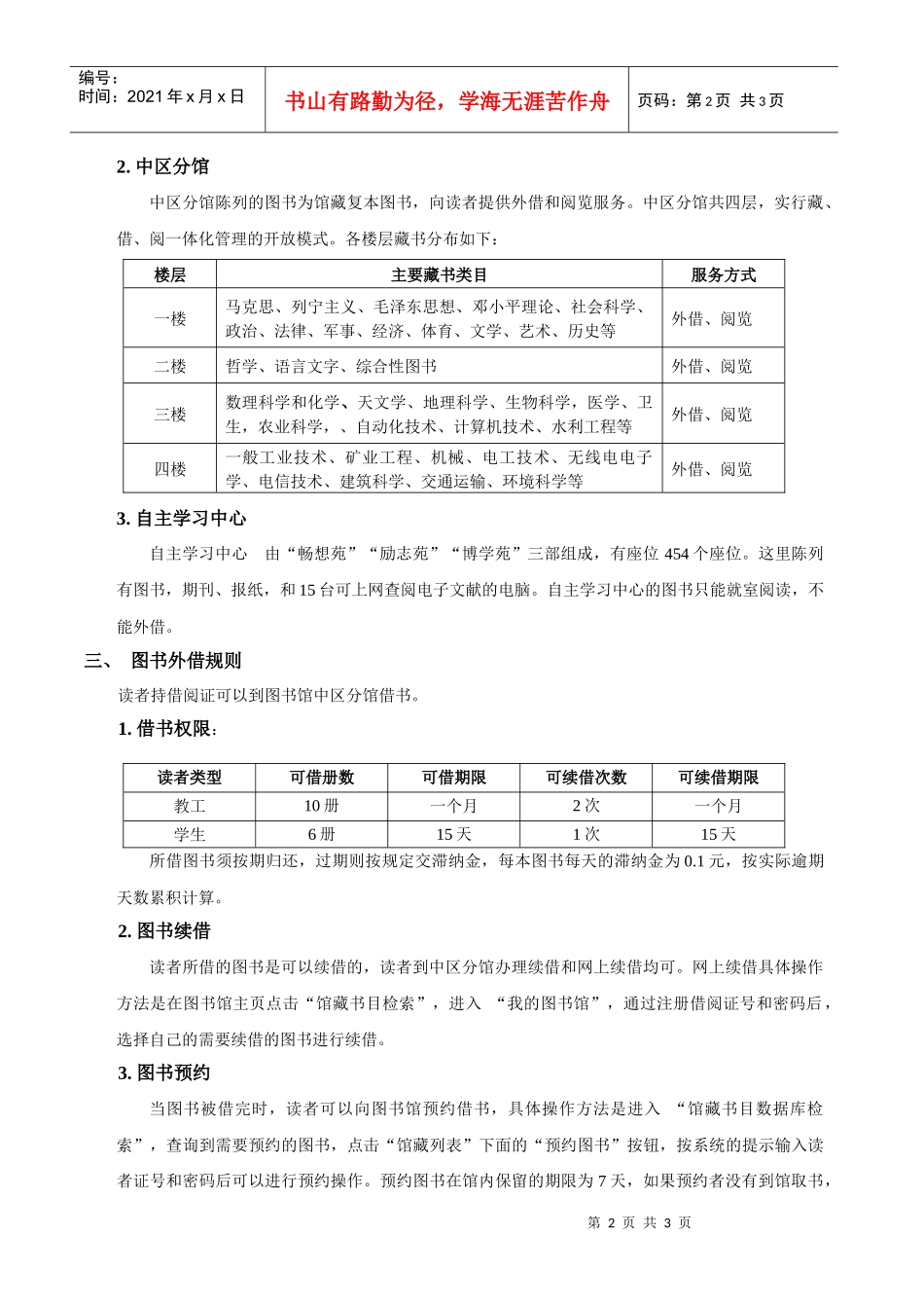 图书馆各类服务宣传单_第2页
