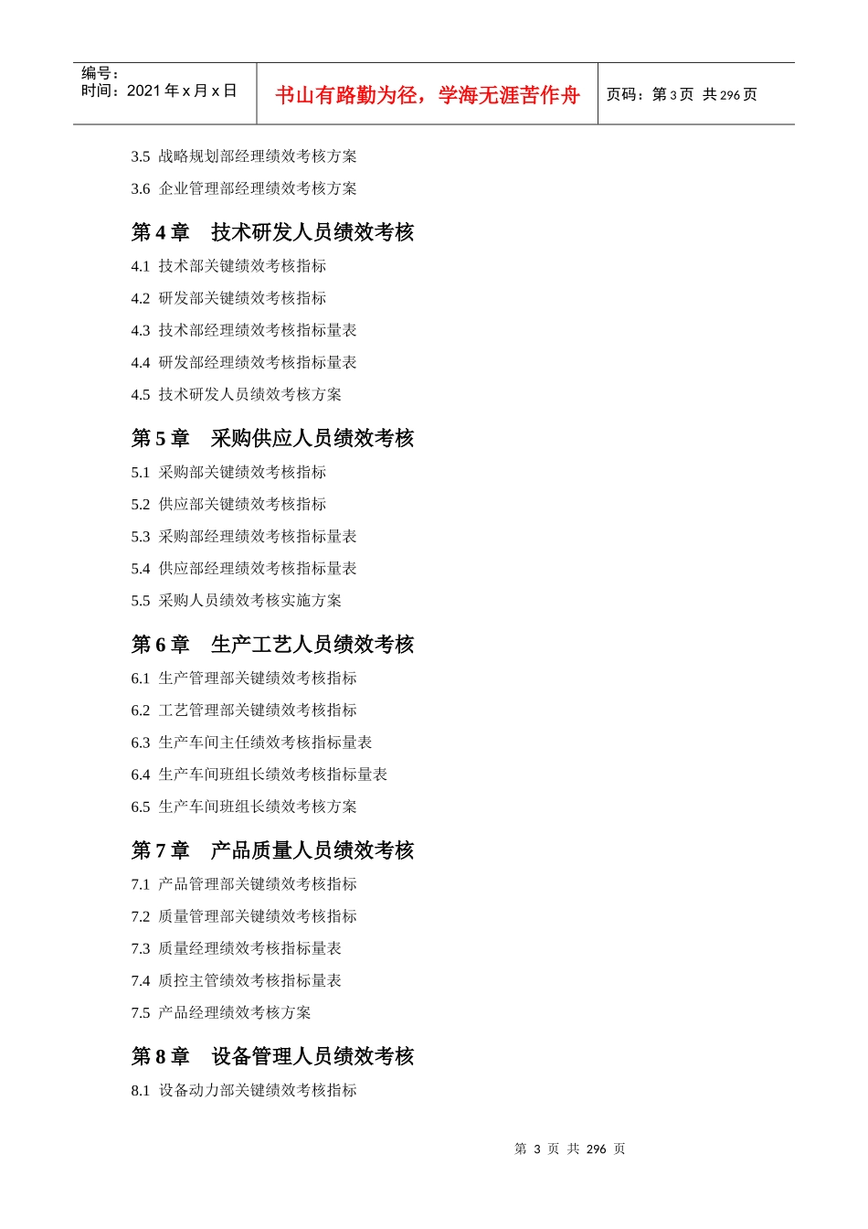 30个行业绩效考核指标库大全_第3页