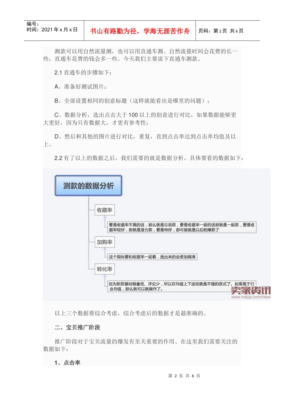 店铺运营该每日必看的6大数据！_第2页