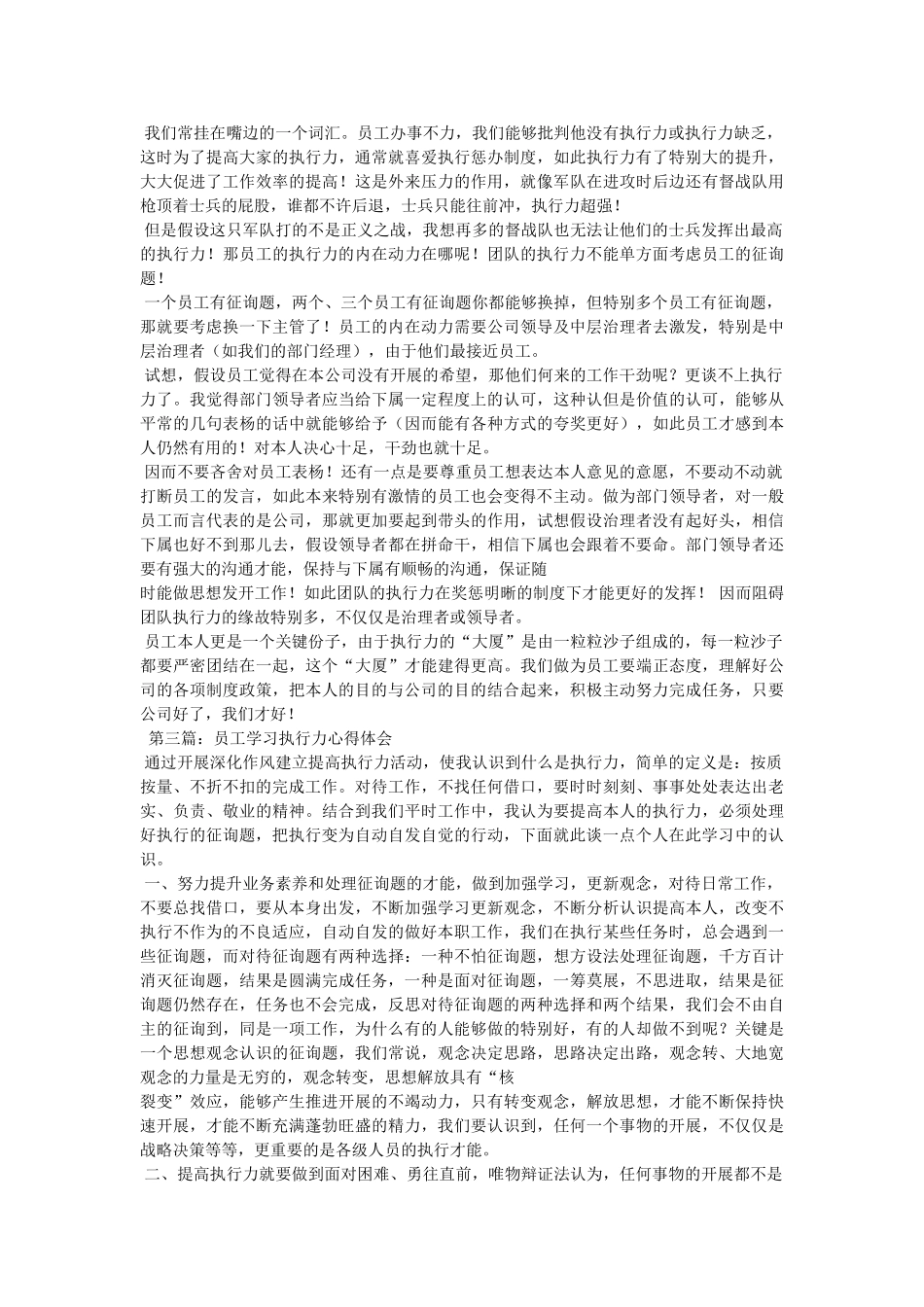 团队执行力心得体会 _第2页