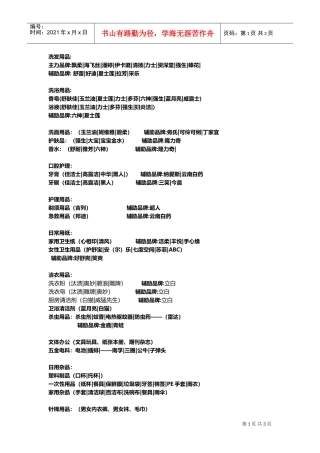 便利店商品结构2(DOC5页)