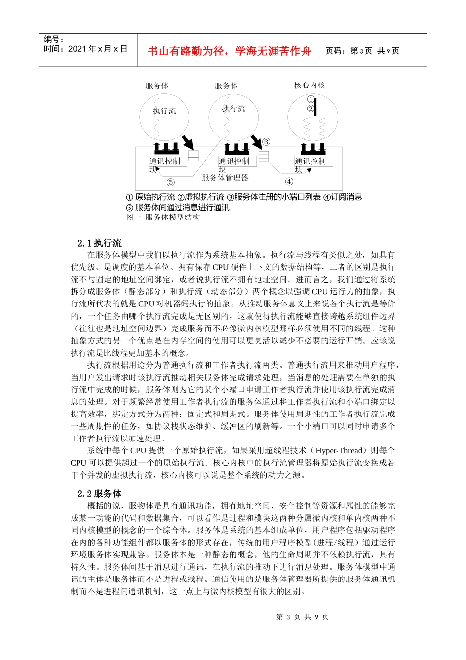 基于服务体的操作系统体系结构_第3页