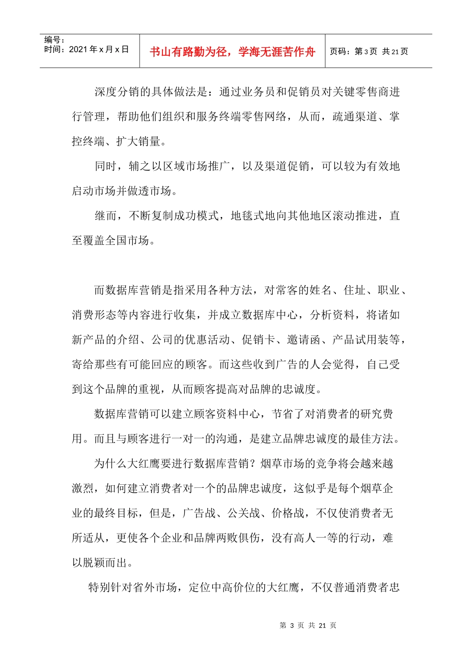 大红鹰品牌营销策划_第3页