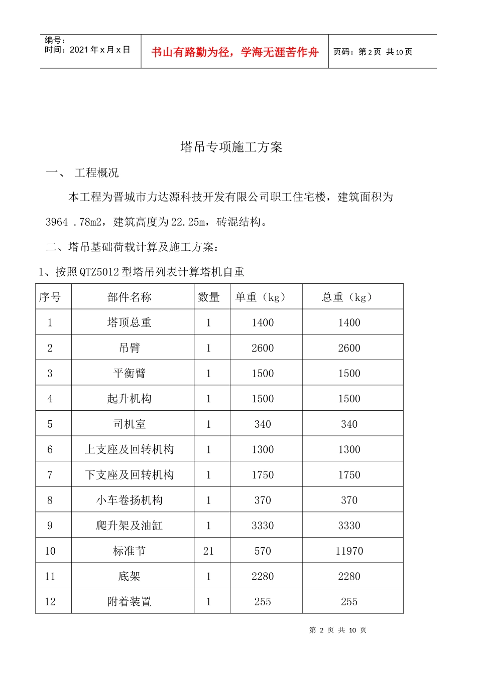 塔吊专项施工方案_第2页
