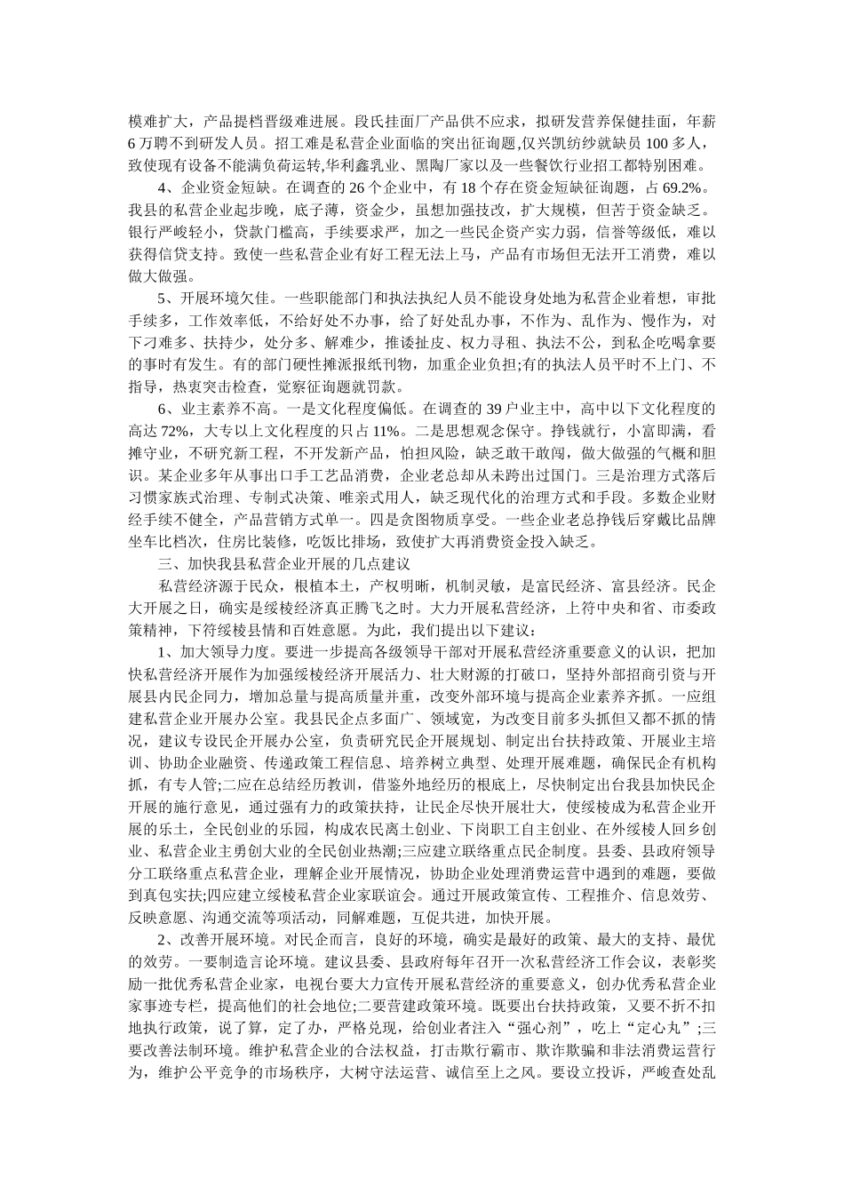 私营企业市场调查研究报告 _第2页