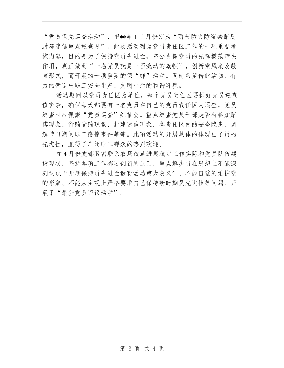 2024年党支部季度工作总结_第3页
