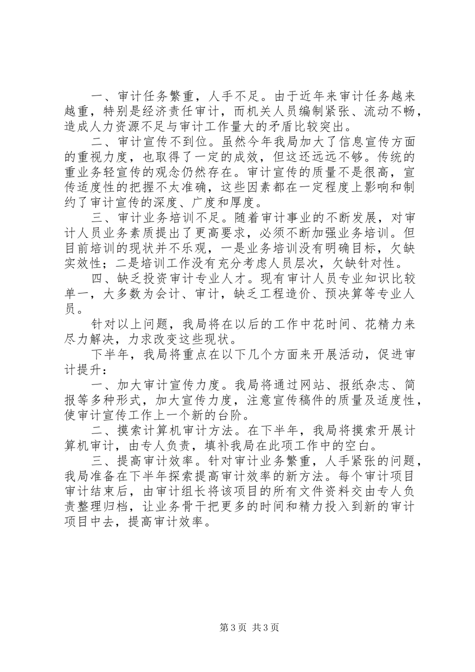 审计局审计提升年上半年总结_第3页