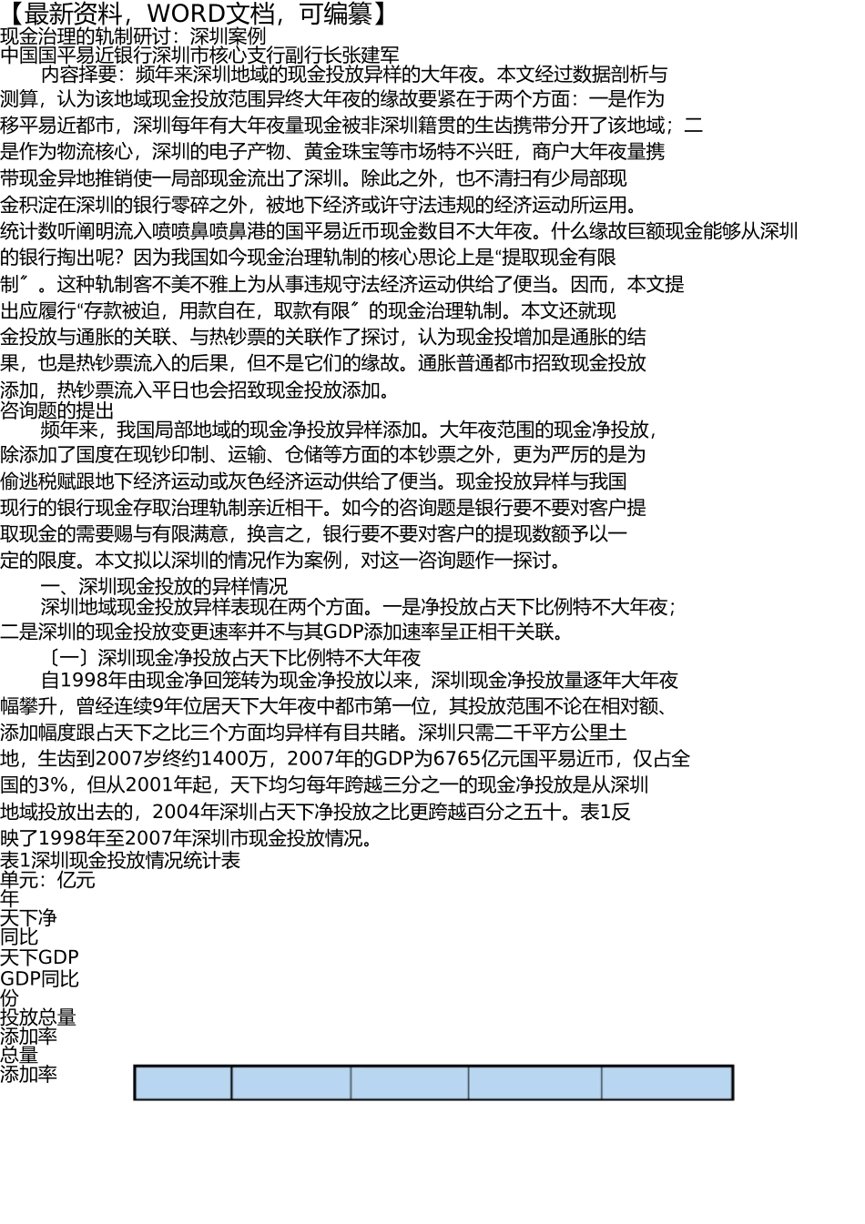现金管理的制度研究——深圳案例5(1) _第1页