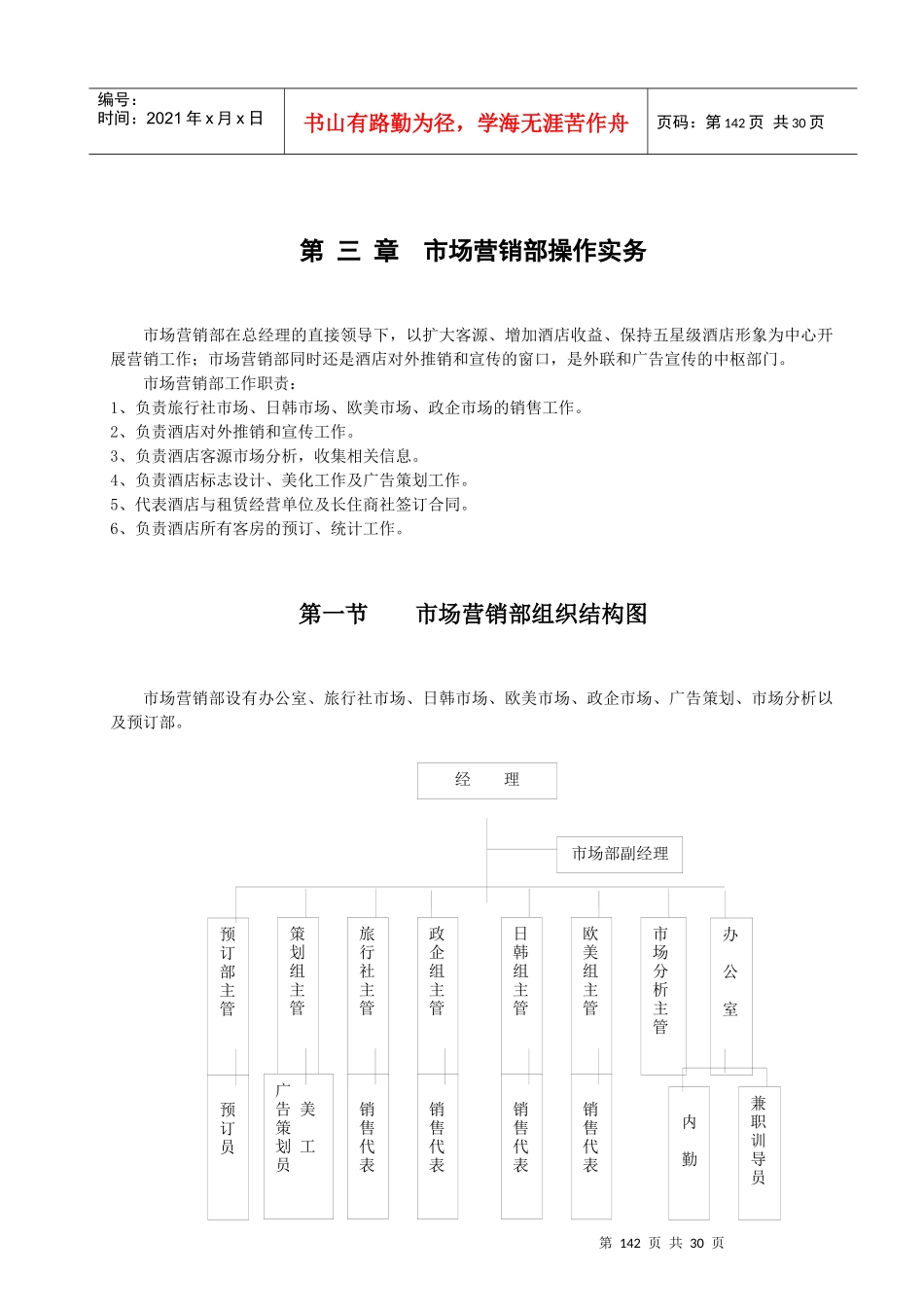 市场营销部操作实务_第1页