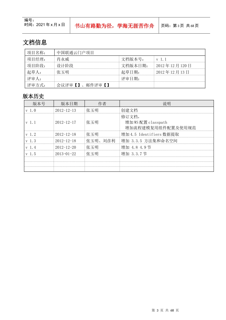 中国联通云门户-流程服务项目-开发及编码规范_第3页