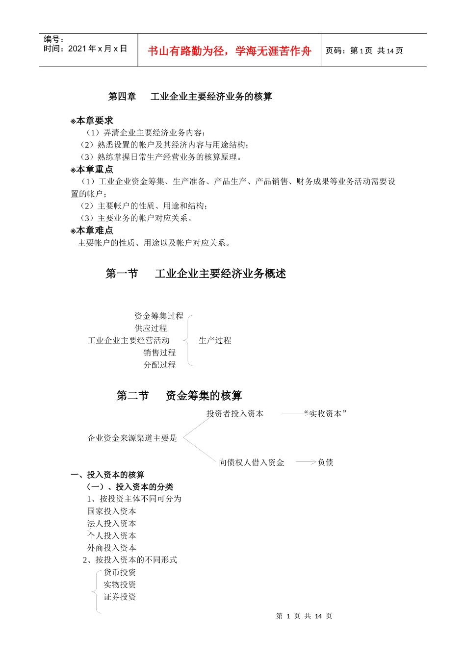 工业企业主要经济业务的核算_第1页