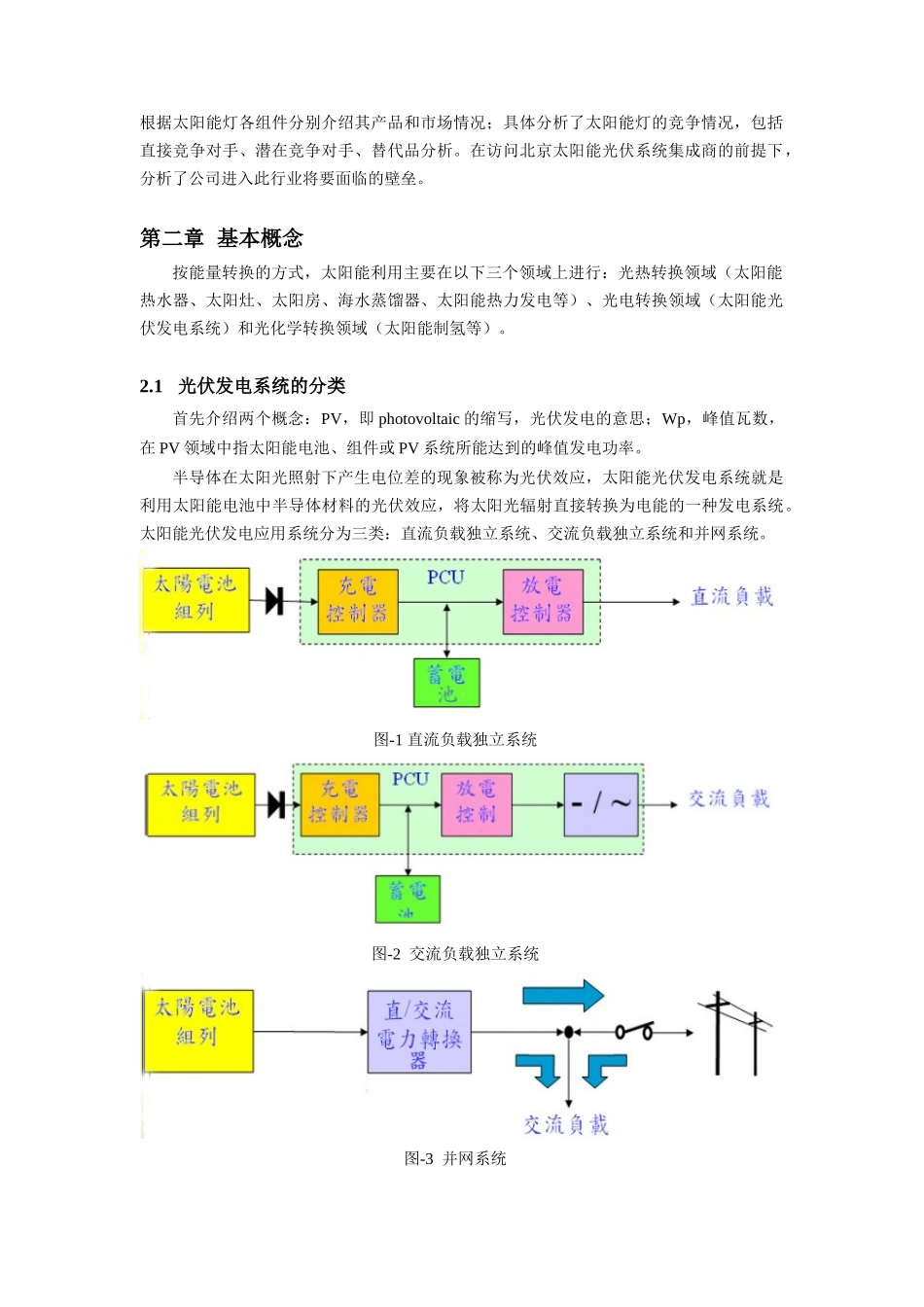 太阳能光伏发电系统应用市场调查（DOC 26页）_第3页