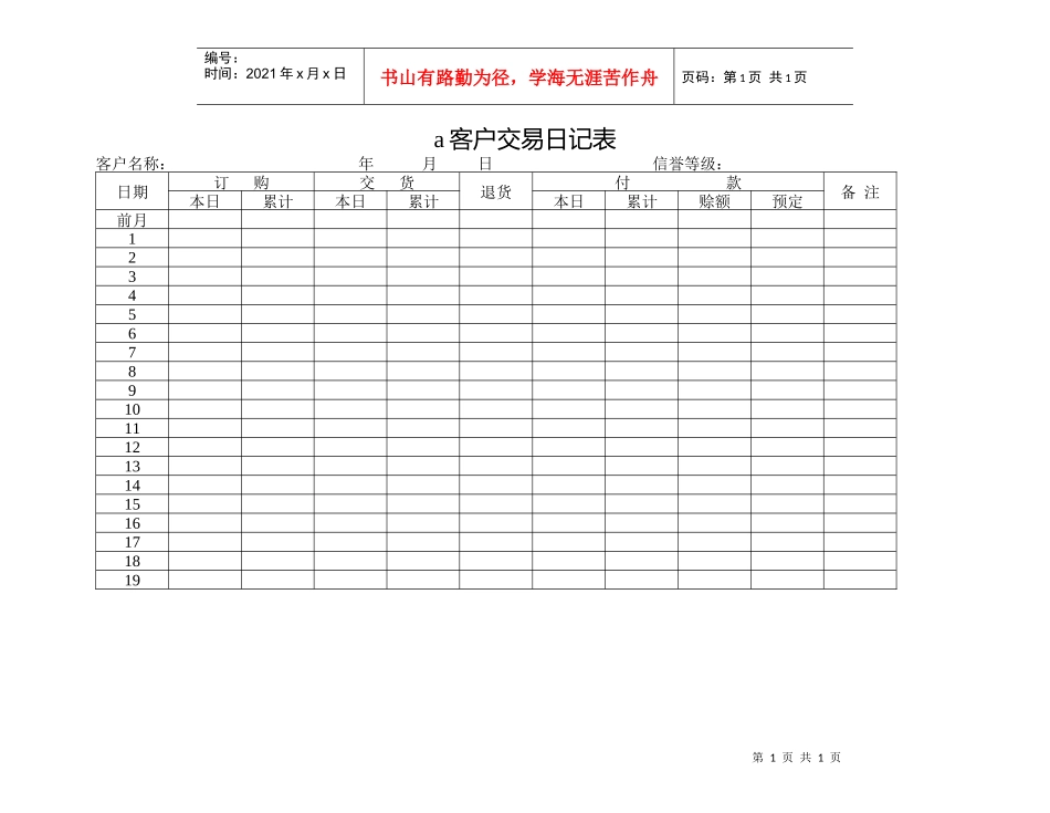 客户交易日记表(1)_第1页