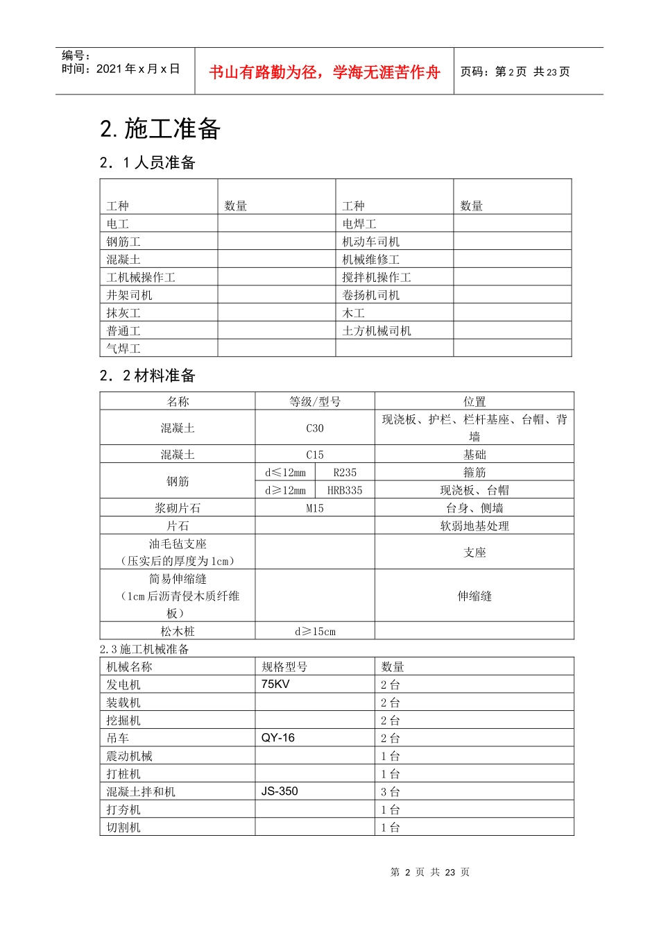恩余桥小型桥梁施工方案_第2页