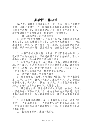 共青团工作总结_3