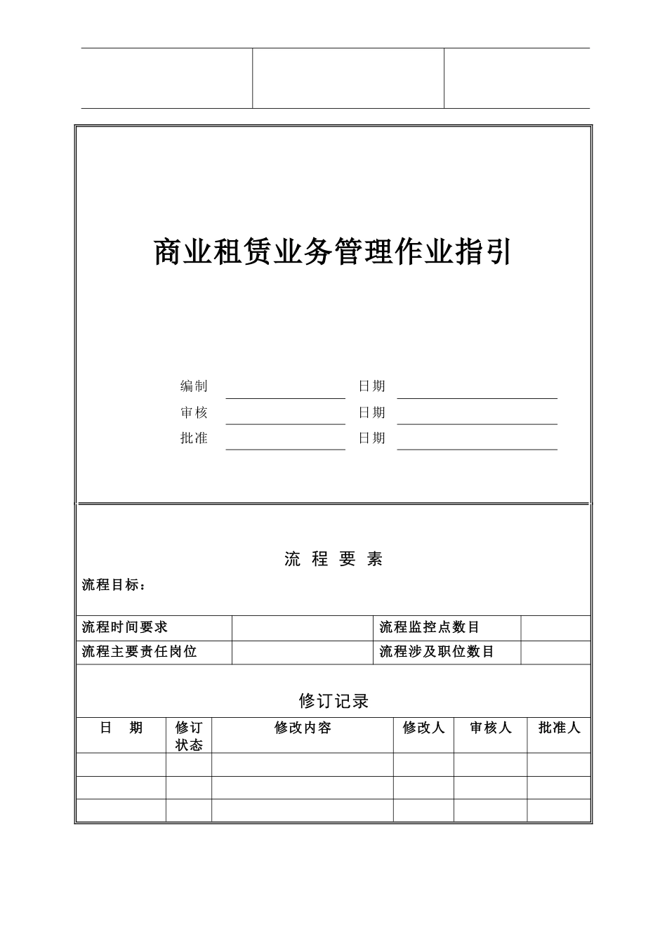 商业租赁业务管理作业指引_第1页