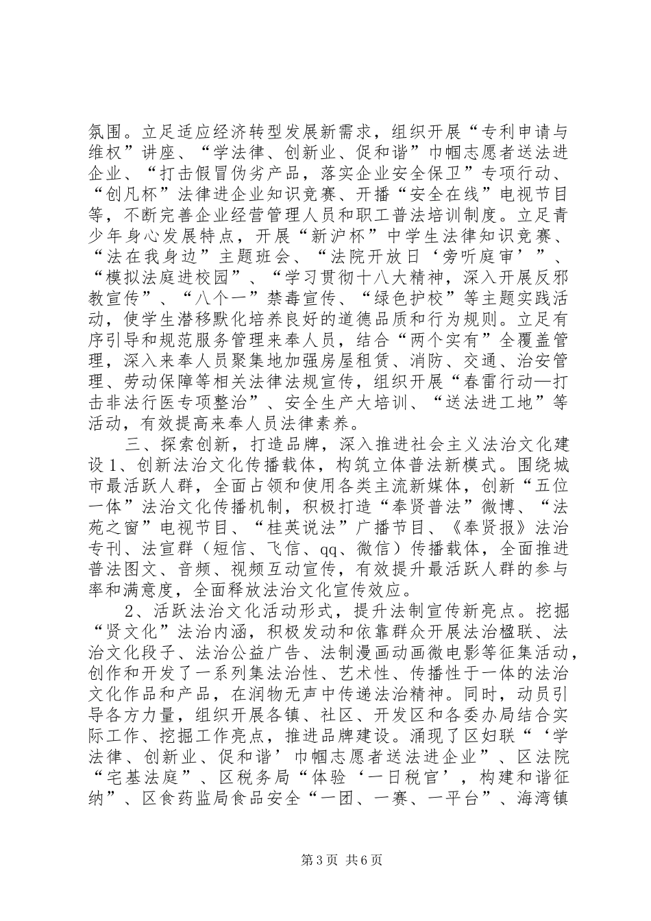 区普法依法治区工作总结报告_第3页