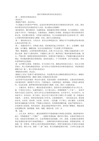 新任发展和改革局局长表态发言 