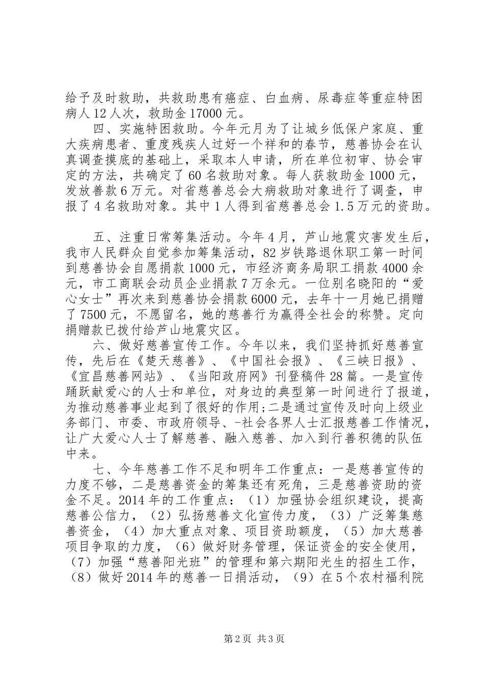 市慈善协会工作总结_第2页
