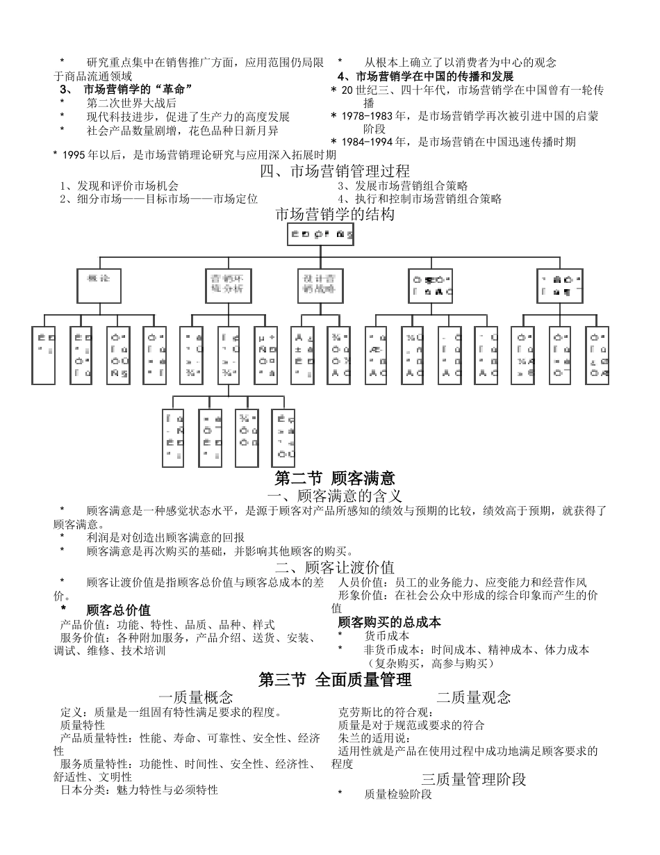 大学本科市场营销课的教学与考试大纲_第3页
