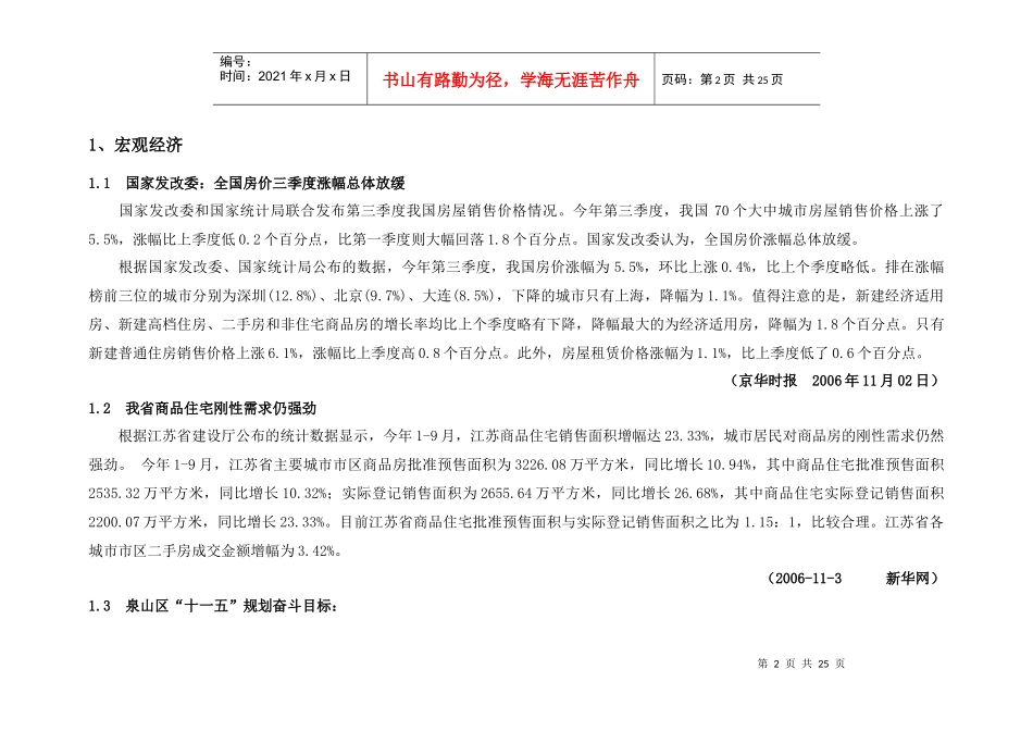 徐州房地产市场分析报告_第2页