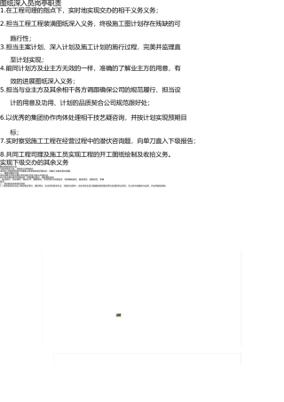 图纸深化员岗位职责 