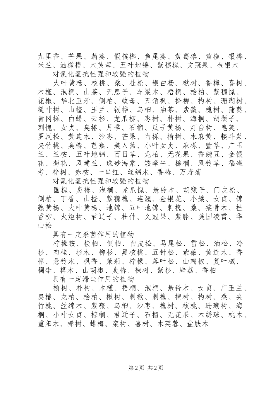 抗污染植物总结_第2页
