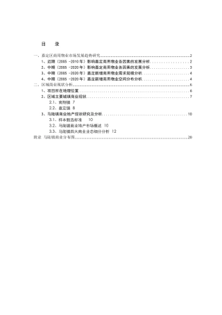 上海某广场项目市场调研报告