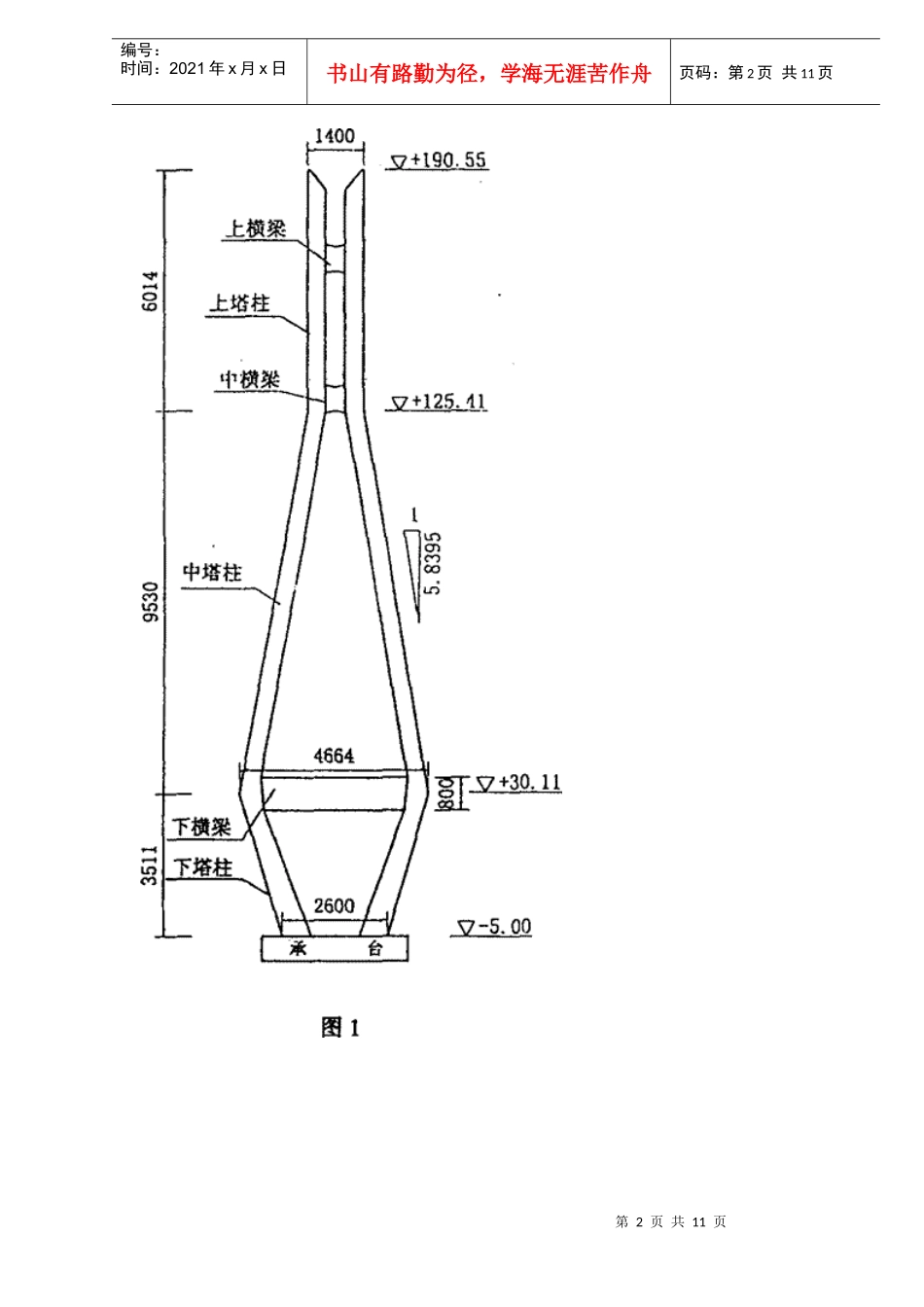 南京长江第二大桥南汊桥主塔中塔柱施工方案介绍(1)_第2页