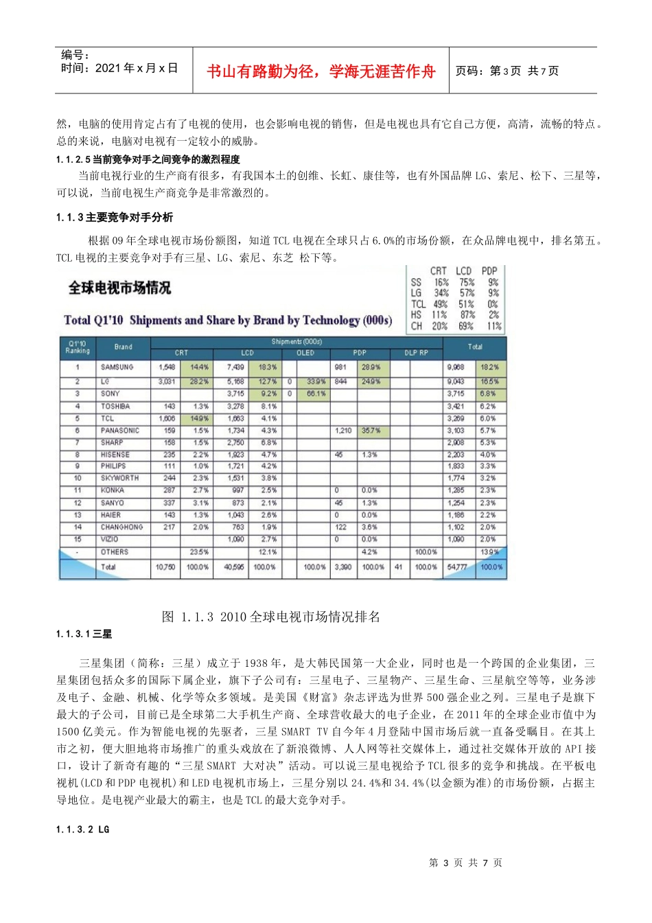 TCL的国际营销管理策略分析_第3页