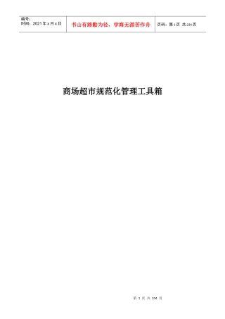 商场超市规范化管理工具箱(doc 228页)