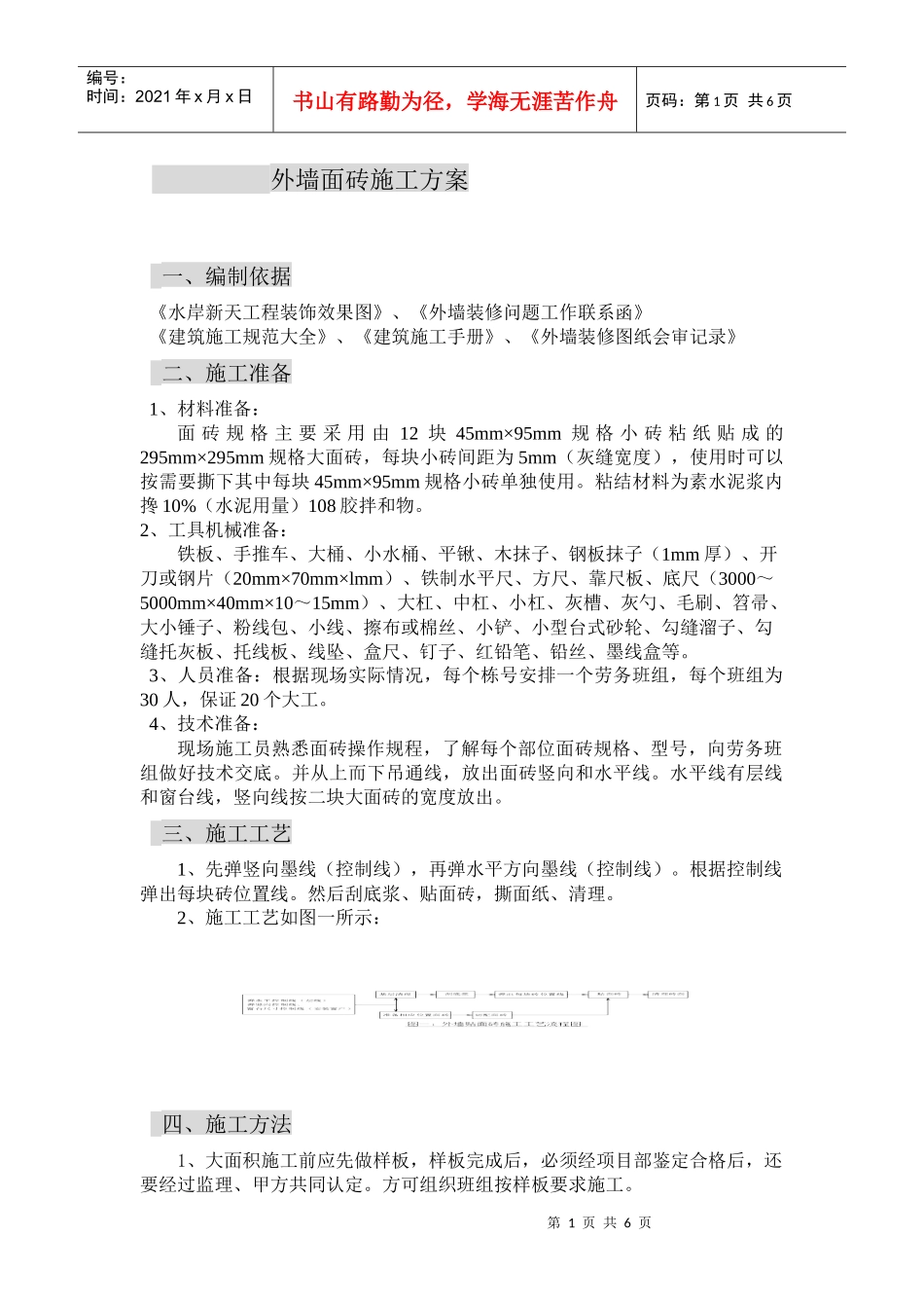 外墙面砖施工方案_第1页