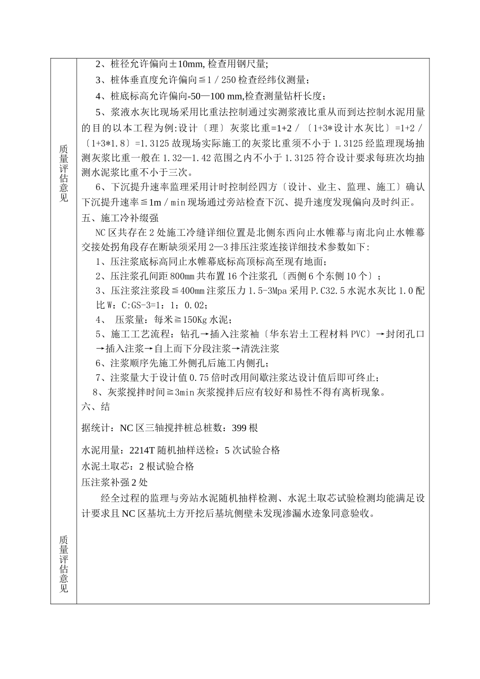 苏州火车站站前广场地下空间开发工程监理质量评估报告_第2页