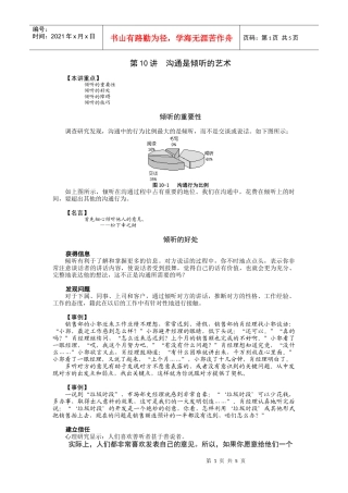 【经典管理资料】10沟通是倾听的艺术