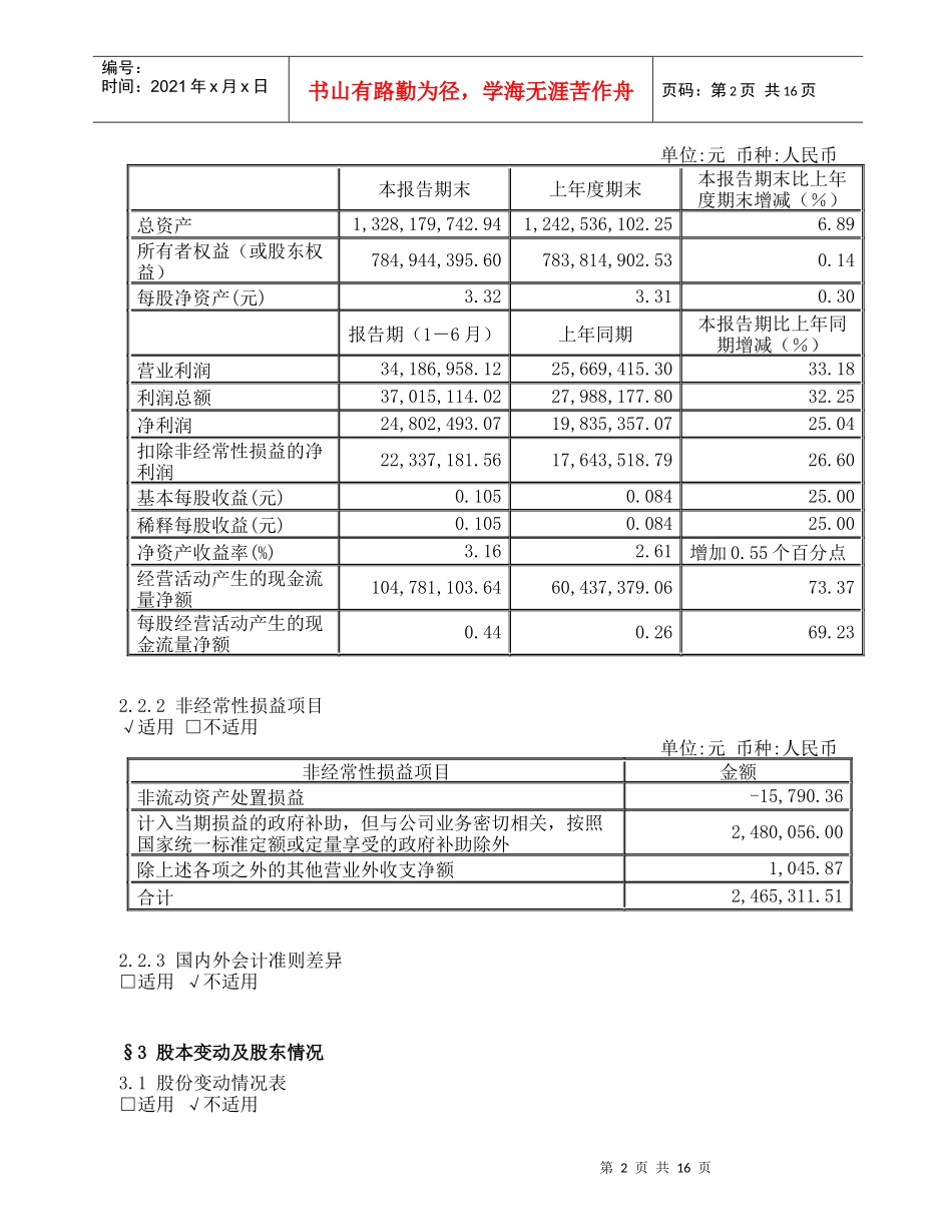 中视传媒半年报摘要_第2页